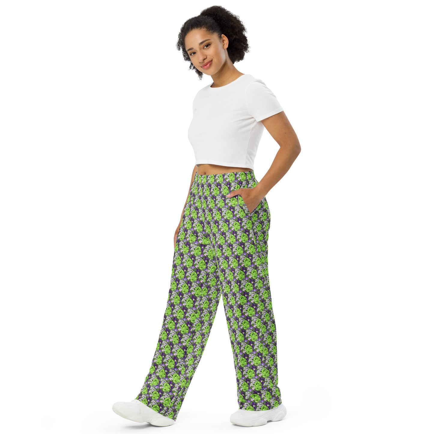 Best Buds All-over print unisex wide-leg pants