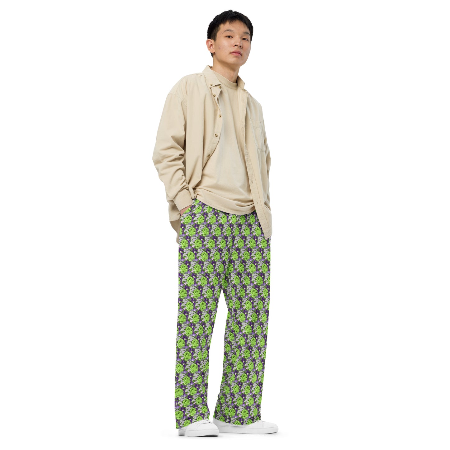 Best Buds All-over print unisex wide-leg pants